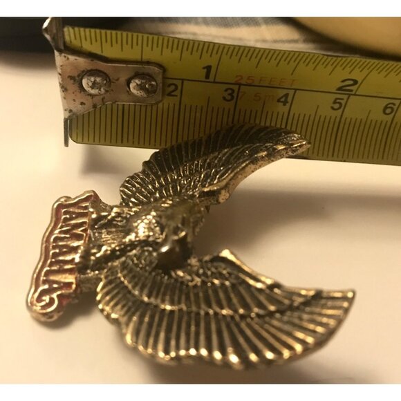 Vintage Yamaha Eagle Pin Badge Red Enamel 2" - Picture 5 of 6